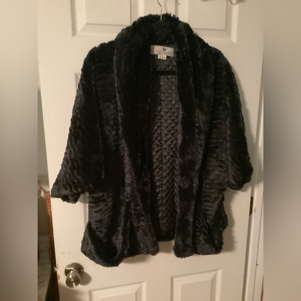 Black Faux Fur Jacket
